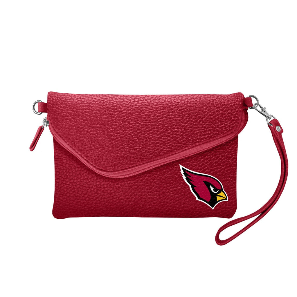 Purse Pebble Fold Over Crossbody Arizona Cardinals Purse Pebble Fold Over Crossbody Dark Red - Special Order 686699999759