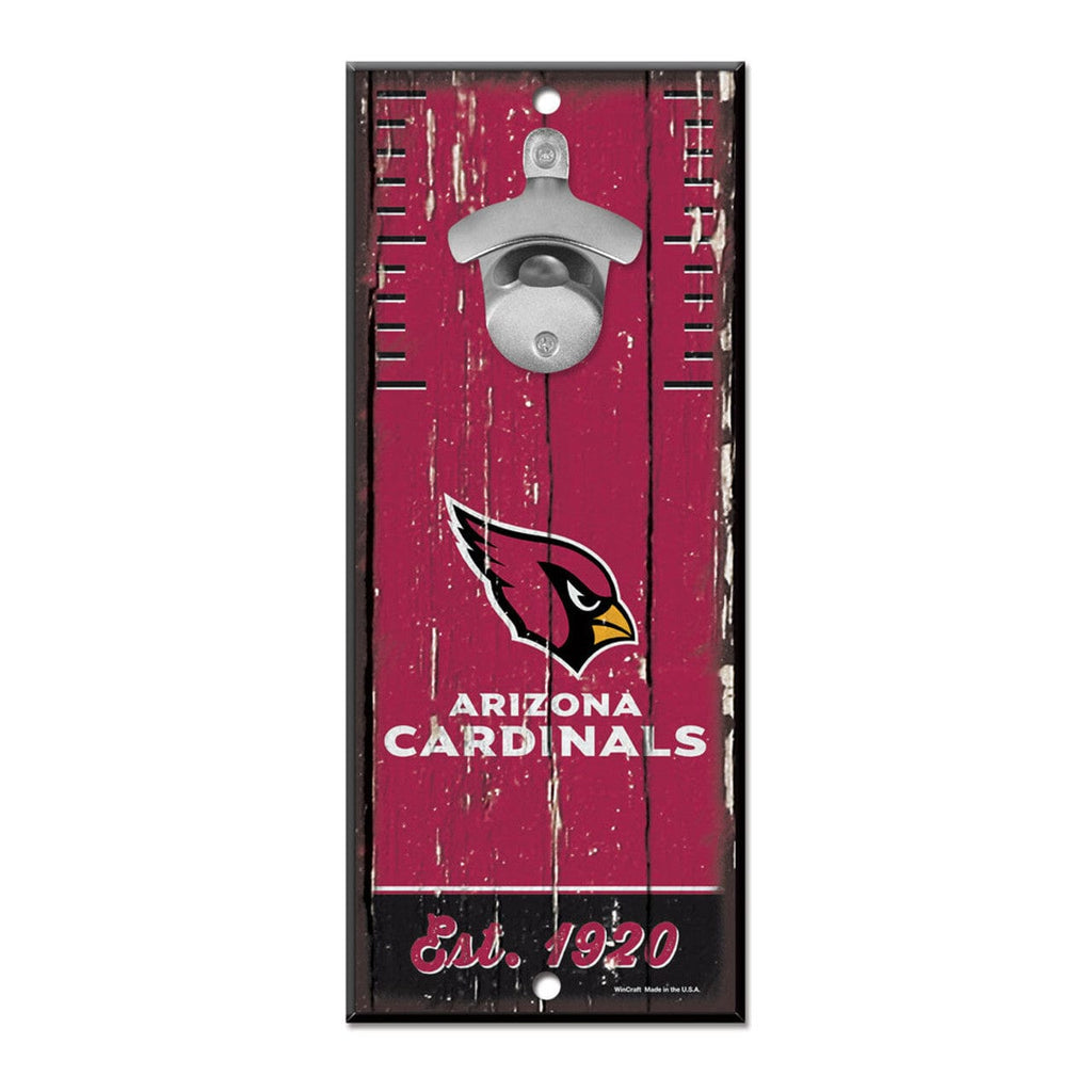 Sign 5x11 Bottle Opener Arizona Cardinals Sign Wood 5x11 Bottle Opener 032085563880