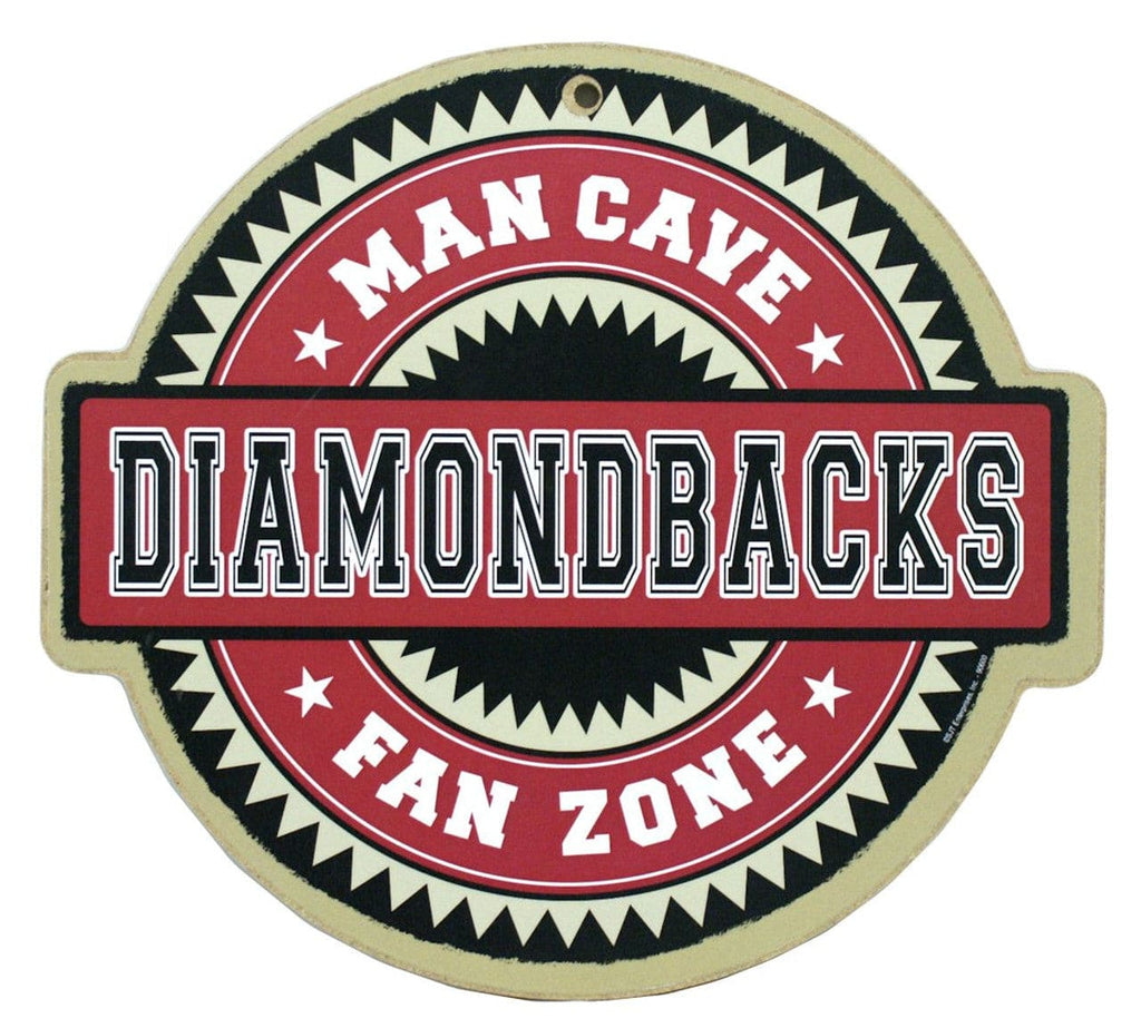 Sign Man Cave Fan Zone Arizona Diamondbacks Man Cave Fan Zone Wood Sign 08764906002