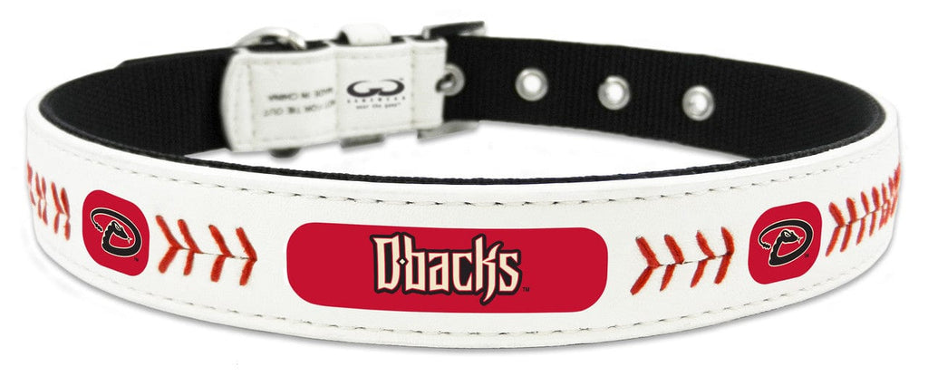 Arizona Diamondbacks Arizona Diamondbacks Pet Collar Classic Baseball Leather Size Medium CO 844214051751