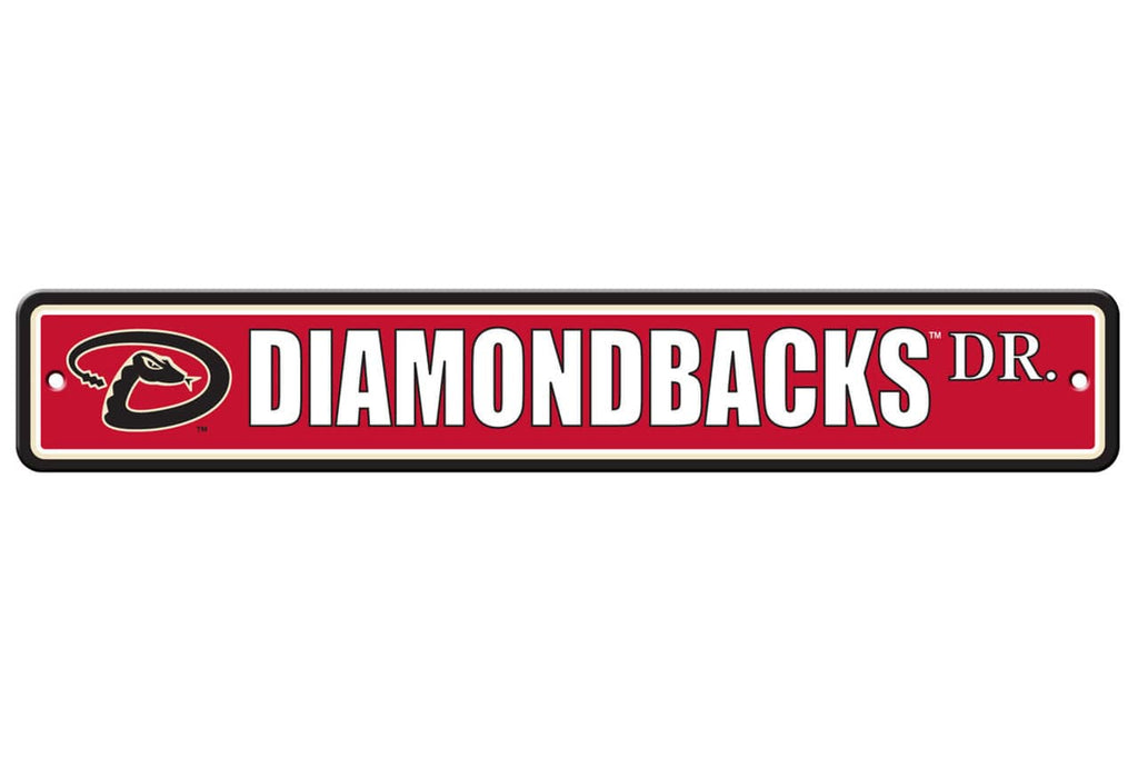 Arizona Diamondbacks Arizona Diamondbacks Sign 4x24 Plastic Street Style CO 023245603294