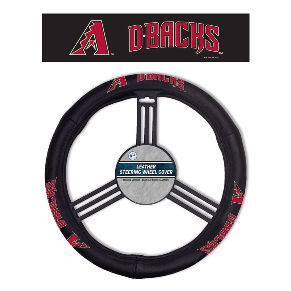 Arizona Diamondbacks Arizona Diamondbacks Steering Wheel Cover Leather CO 023245681292