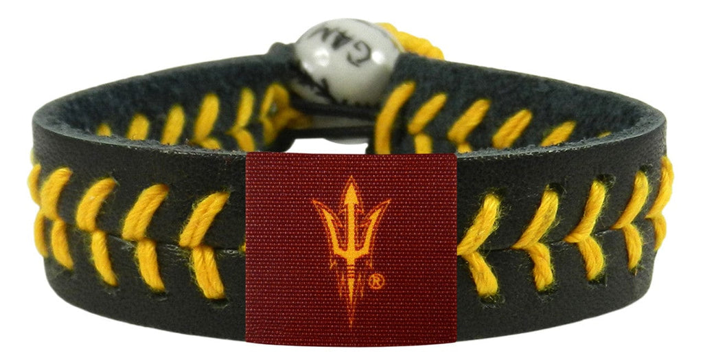 Jewelry Bracelet Teams Color Arizona State Sun Devils Pitchfork Logo Team Color Baseball Bracelet 844214052932