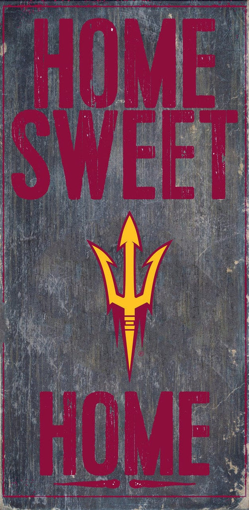 Sign 6x12 Home Sweet Home Arizona State Sun Devils Wood Sign - Home Sweet Home 6x12 - Special Order 878460125829