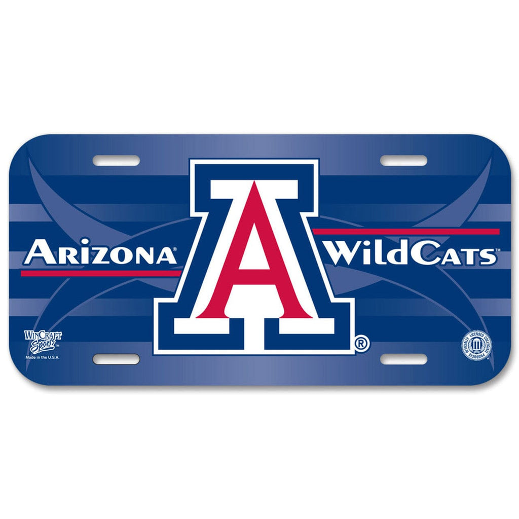 License Plate Plastic Arizona Wildcats License Plate Plastic 032085857309