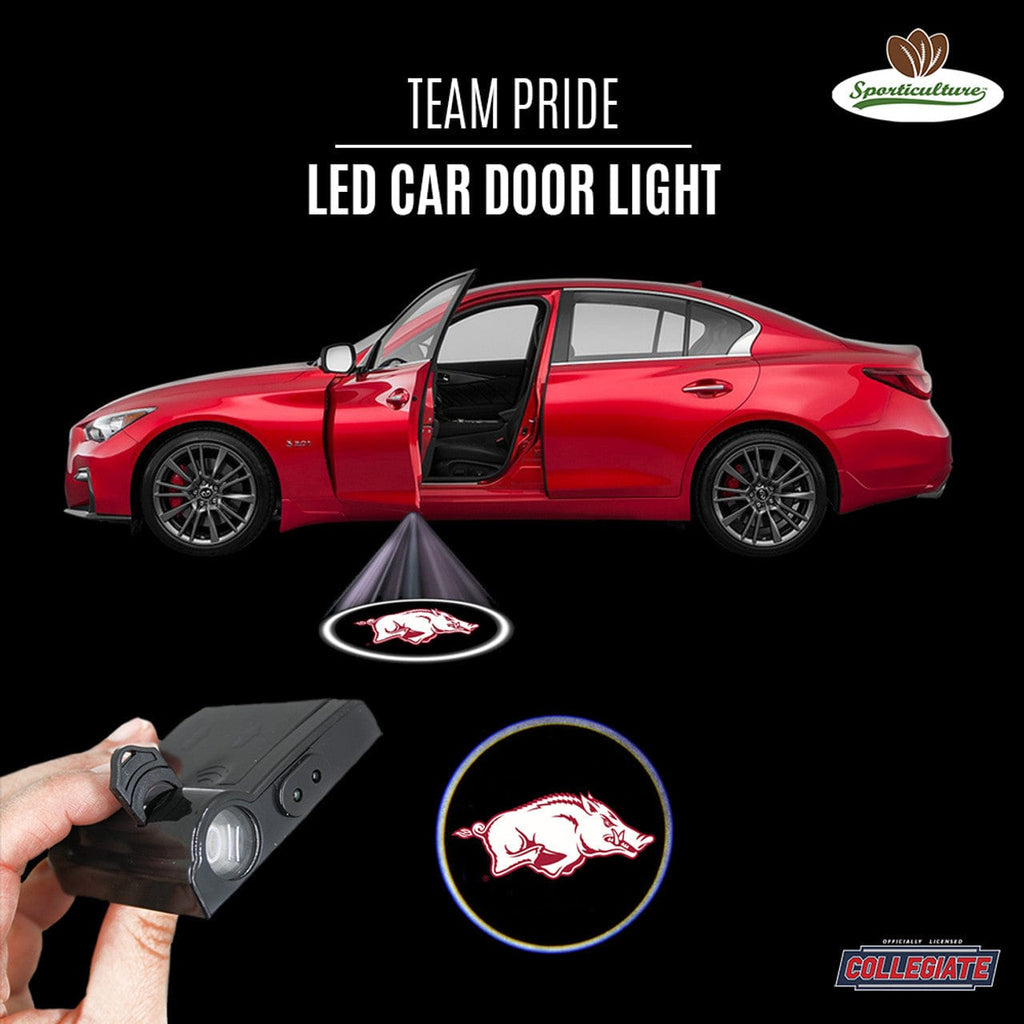 LED Auto Door Light Arkansas Razorbacks Car Door Light LED Special Order 810079441297
