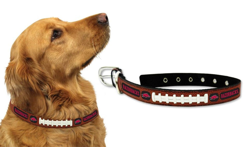 Pet Collar Medium Arkansas Razorbacks Dog Collar - Medium - New UPC 844214097414