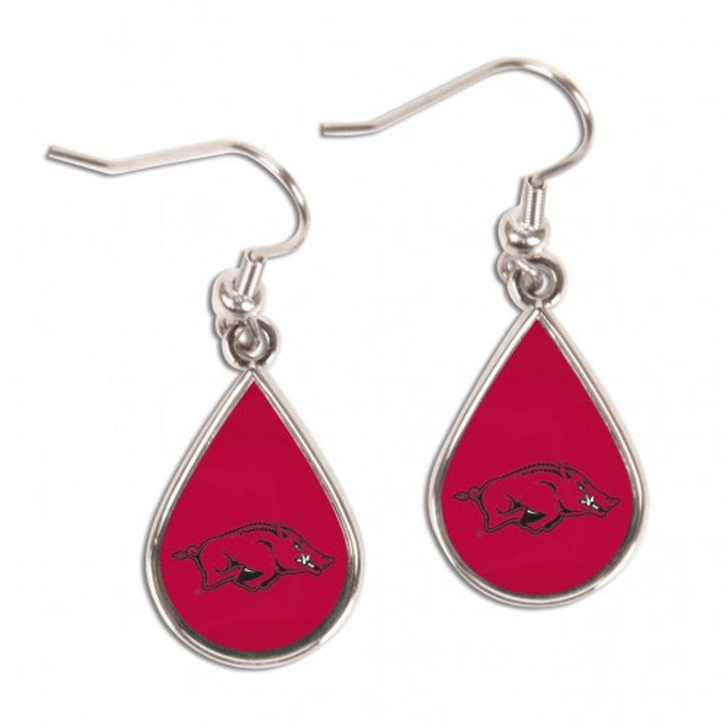 Jewelry Earrings Tear Drop Arkansas Razorbacks Earrings Tear Drop Style - Special Order 032085228352