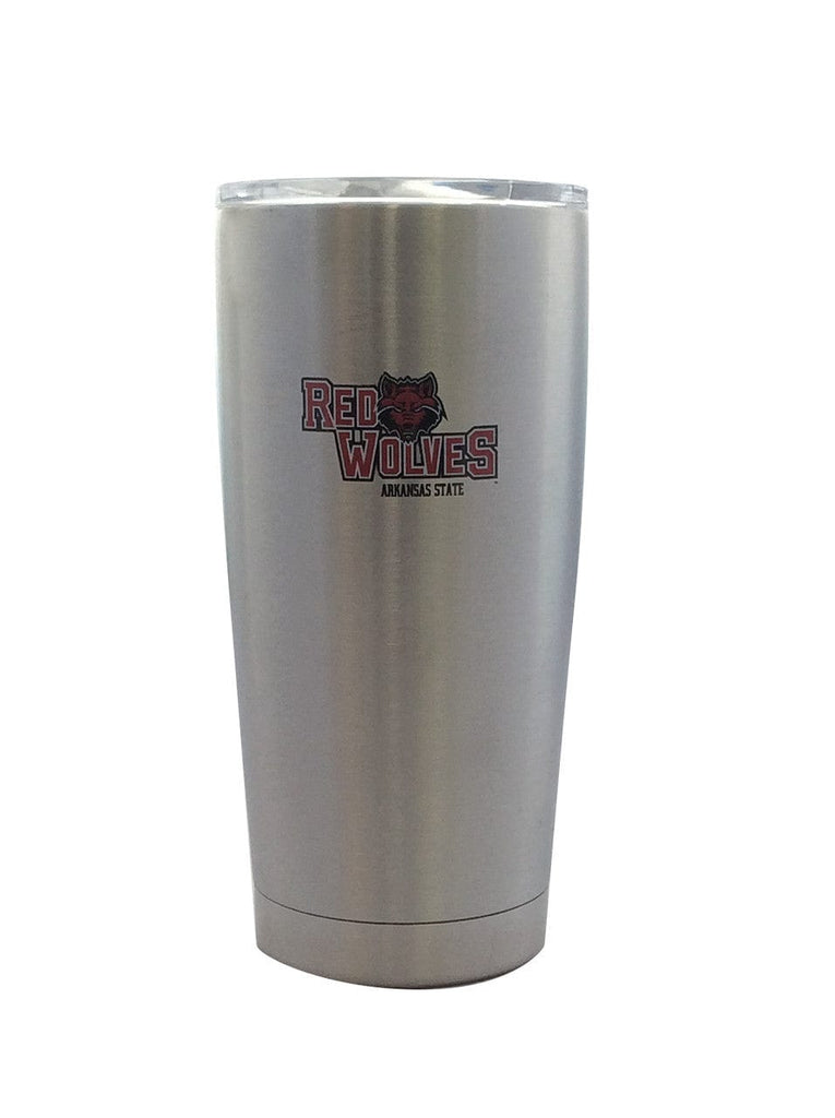 Arkansas State Red Wolves Arkansas State Red Wolves Travel Tumbler 20oz Ultra Silver CO 888860553016