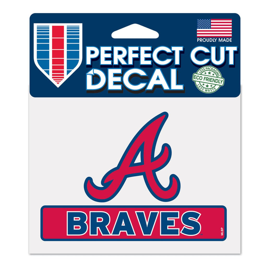 Decal 4.5x5.75 Perfect Cut Color Atlanta Braves Decal 4.5x5.75 Perfect Cut Color 032085177681
