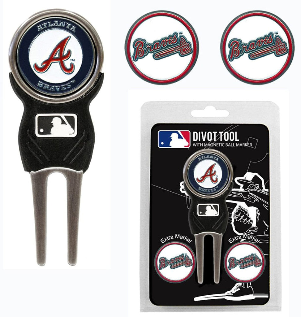 Golf Divot Tool with 3 Markers Atlanta Braves Golf Divot Tool with 3 Markers 637556951458