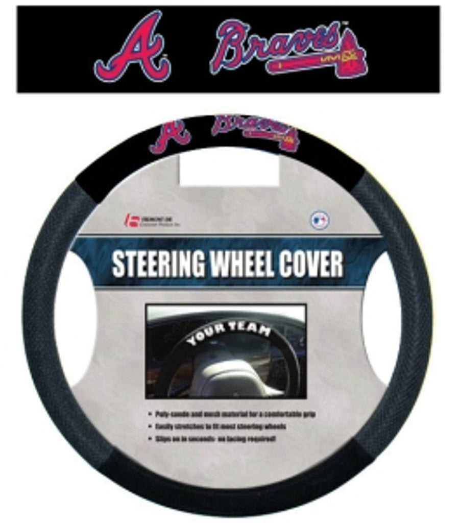Atlanta Braves Atlanta Braves Steering Wheel Cover Mesh Style CO 023245685153
