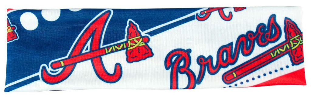 Hair Accessories Atlanta Braves Stretch Patterned Headband - Special Order 686699460488