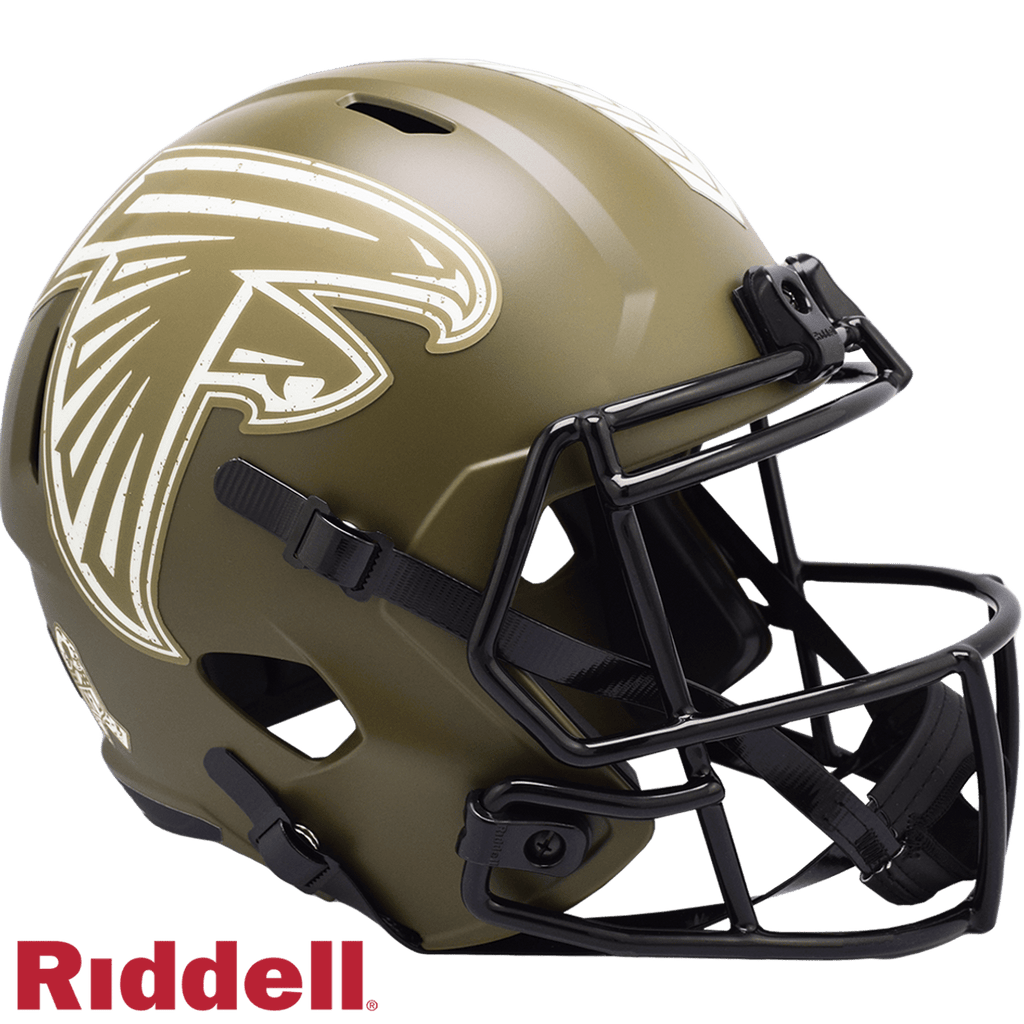 Salute to Service Helmets Atlanta Falcons Helmet Riddell Replica Full Size Speed Style Salute To Service 095855632759