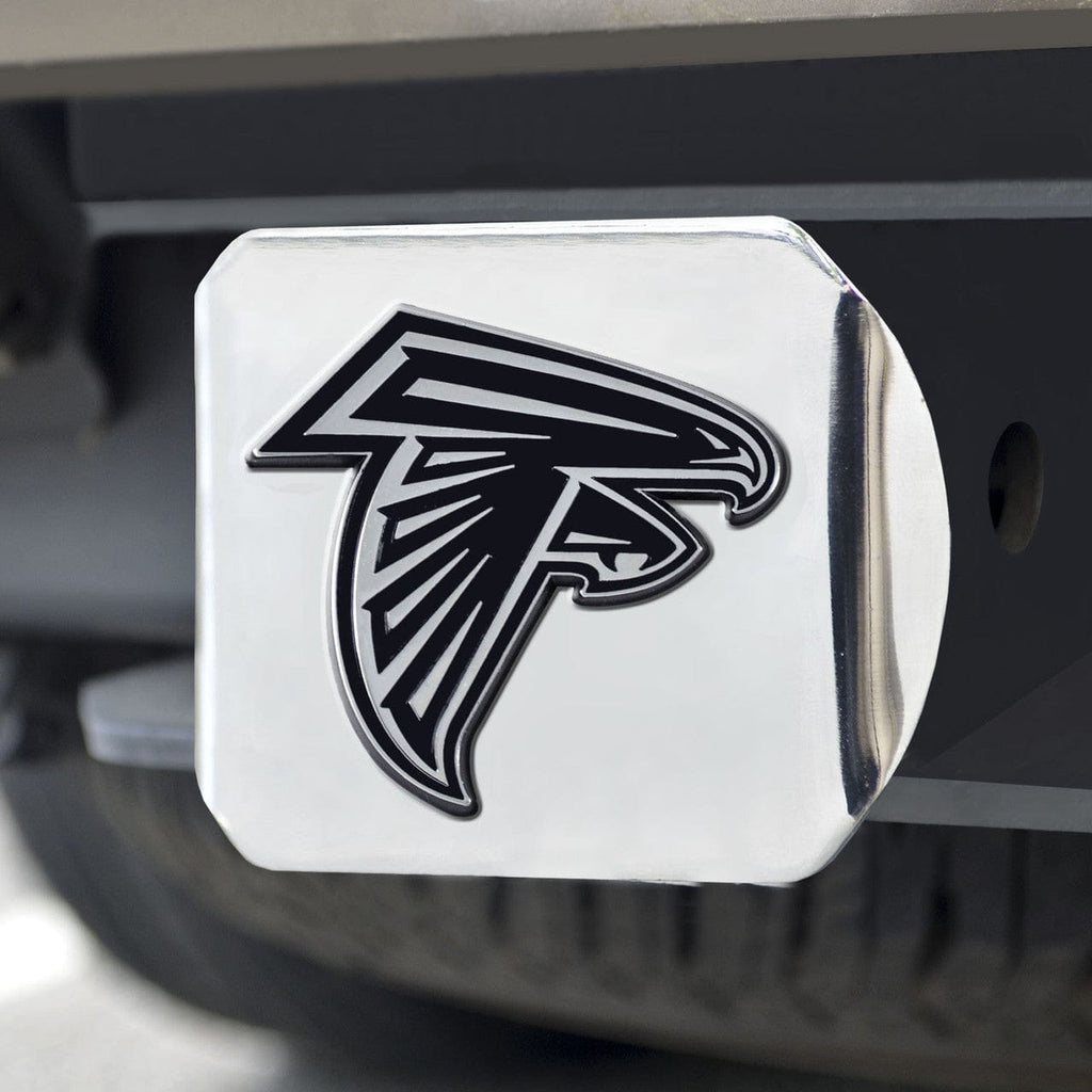 Auto Hitch Covers Atlanta Falcons Hitch Cover Chrome Emblem on Chrome - Special Order 842989056056