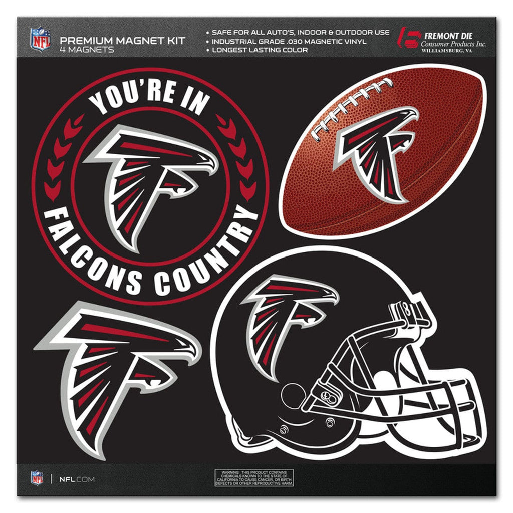 Atlanta Falcons Atlanta Falcons Magnet Kit 4 Piece CO 023245986205