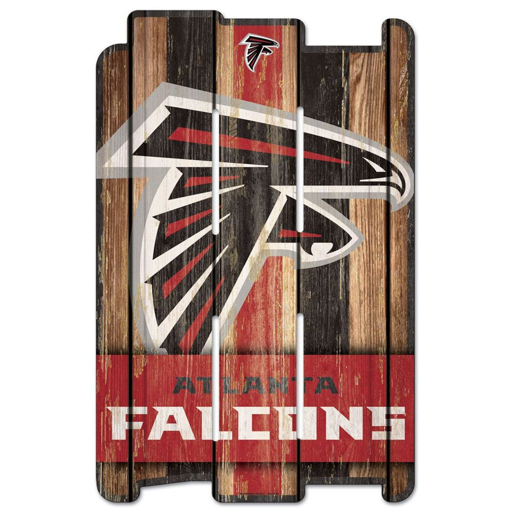 Sign 11x17 Fence Atlanta Falcons Sign 11x17 Wood Fence Style 032085112118