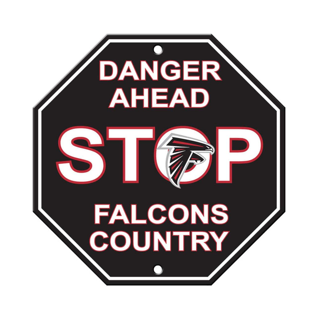 Atlanta Falcons Atlanta Falcons Sign 12x12 Plastic Stop Style CO 023245905206