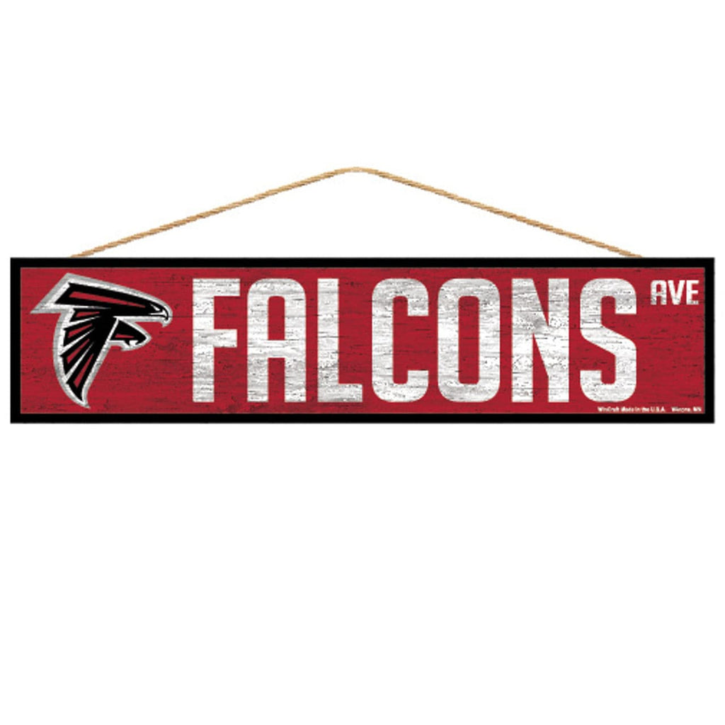 Sign 4x17 Avenue Atlanta Falcons Sign 4x17 Wood Avenue Design 032085928047