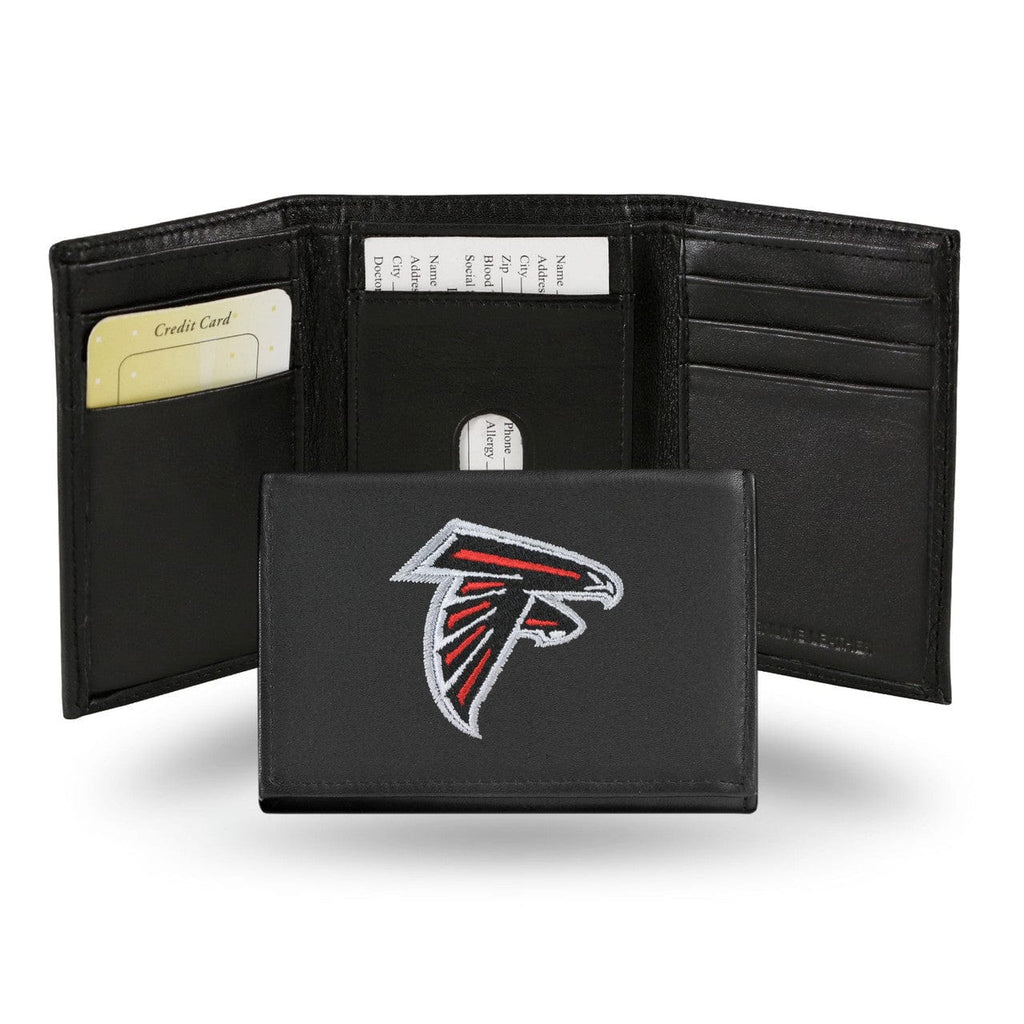Wallet Leather Trifold Atlanta Falcons Wallet Trifold Leather Embroidered 024994245018