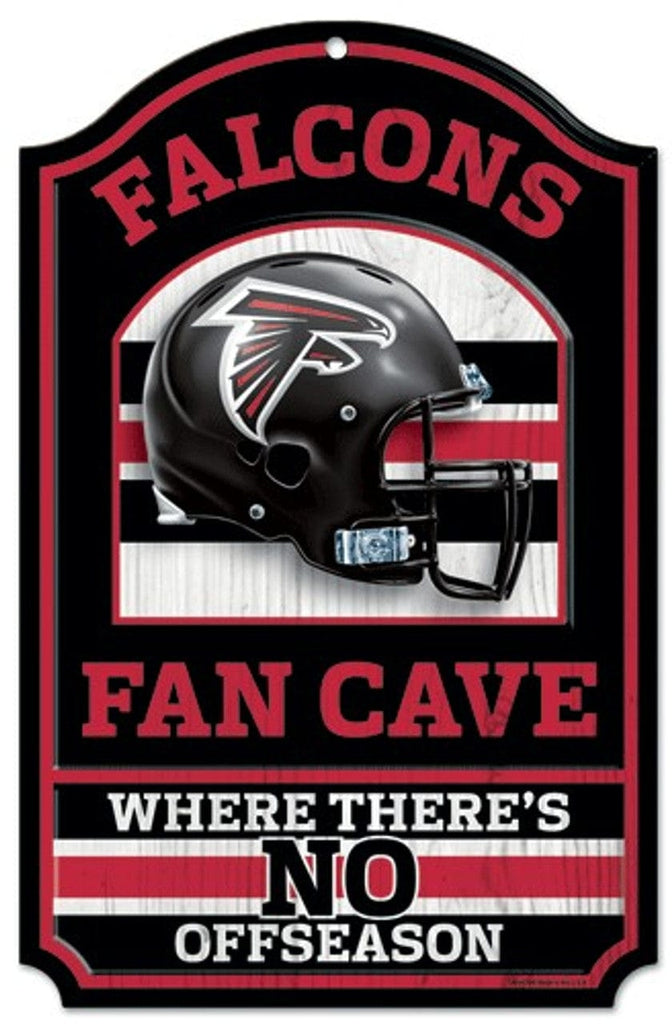 Sign 11x17 Fan Cave Atlanta Falcons Wood Sign - 11"x17" Fan Cave Design 032085052834