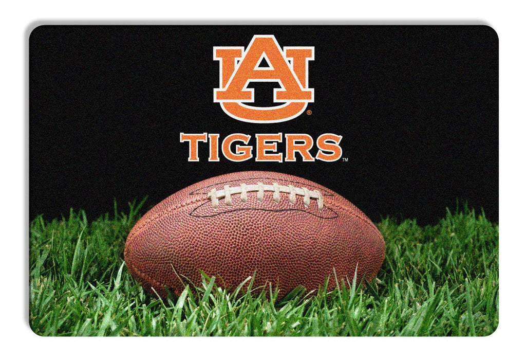 Pet Fan Gear Bowl Mat Auburn Tigers Classic  Football Pet Bowl Mat - L 844214071414