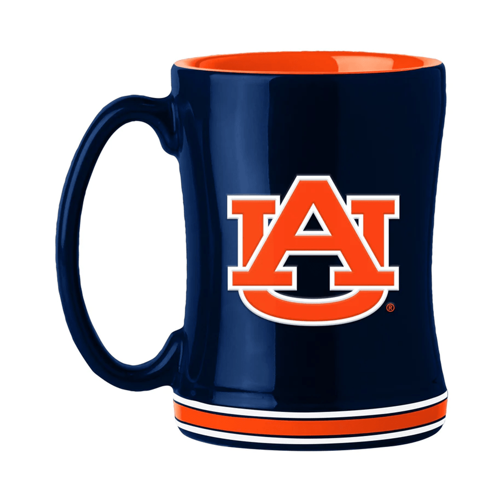 Drinkware Auburn Tigers Coffee Mug 14oz Sculpted Relief Team Color 806293089698