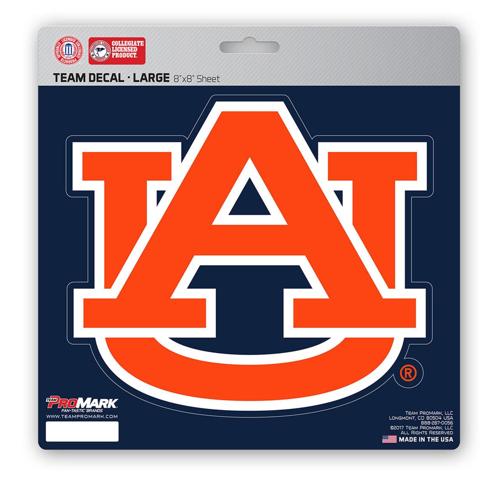 Decal 8x8 Die Cut Auburn Tigers Decal 8x8 Die Cut - Special Order 681620296075