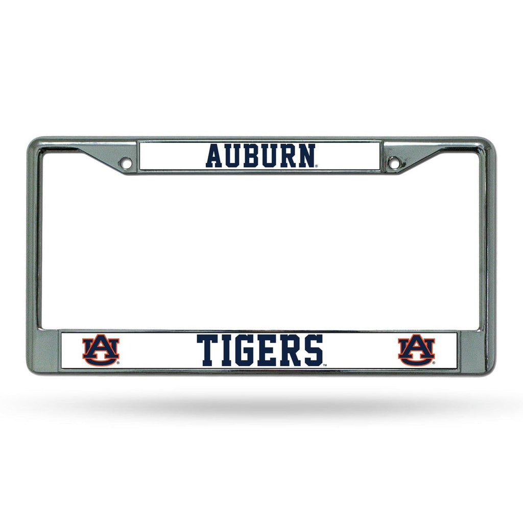 License Frame Chrome Auburn Tigers License Plate Frame Chrome 094746382575