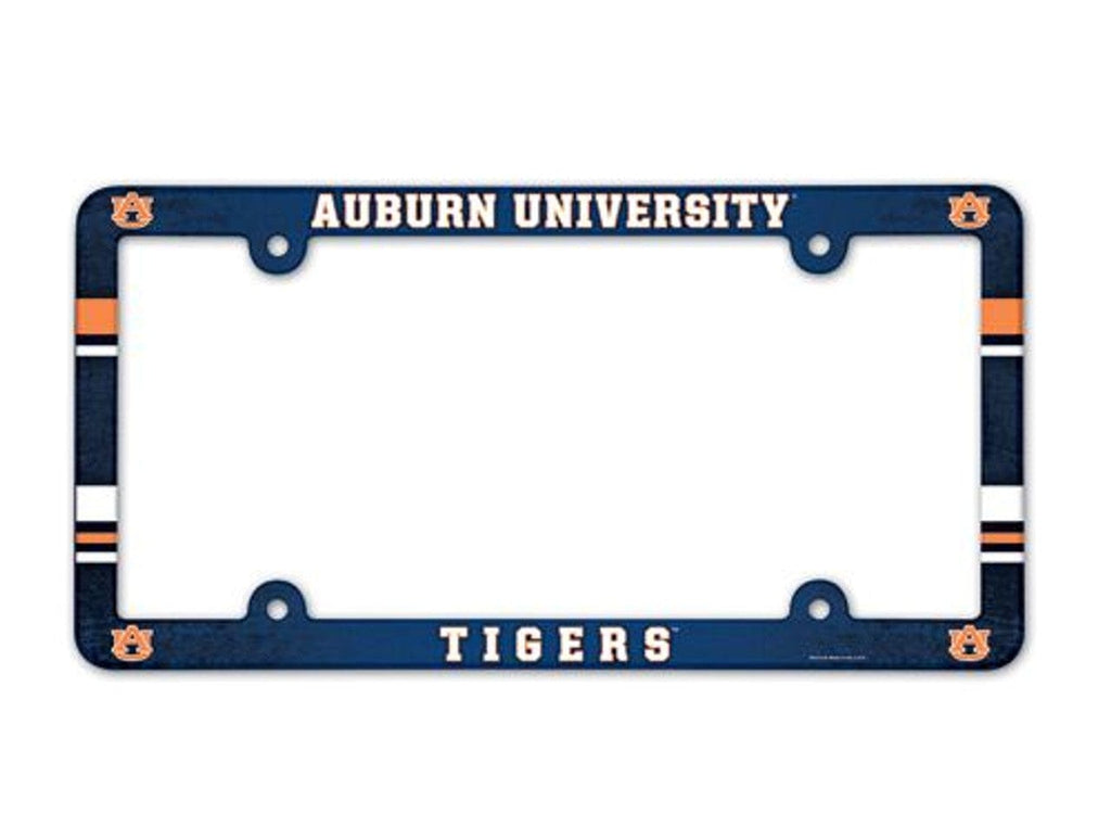 License Frame Plastic Auburn Tigers License Plate Frame - Full Color 032085890825