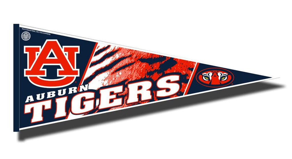 Pennant 12x30 Auburn Tigers Pennant 12x30 Carded Rico 094746340827