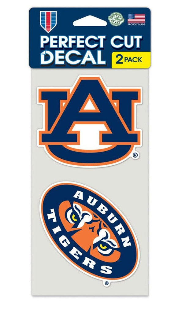 Decal 4x4 Perfect Cut Set of 2 Auburn Tigers Set of 2 Die Cut Decals 032085408549