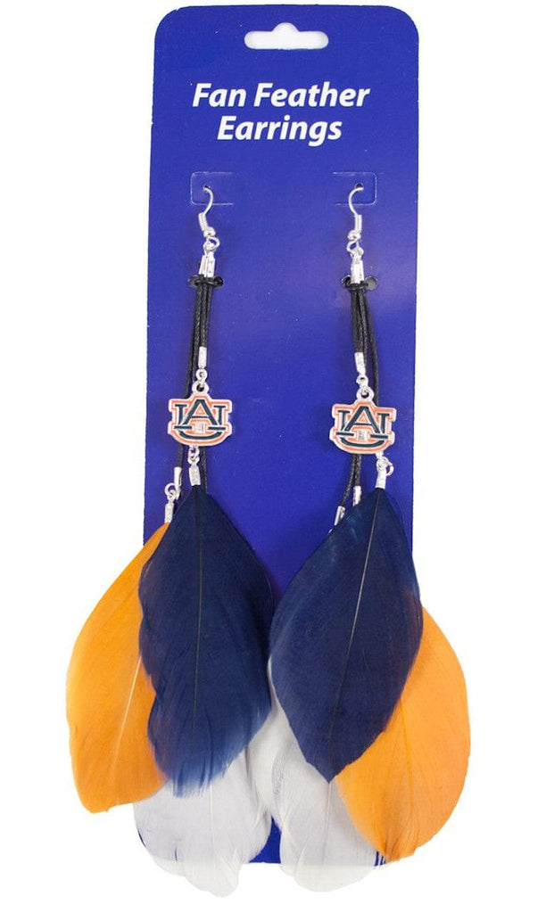 Auburn Tigers Auburn Tigers Team Color Feather Earrings CO 686699154332