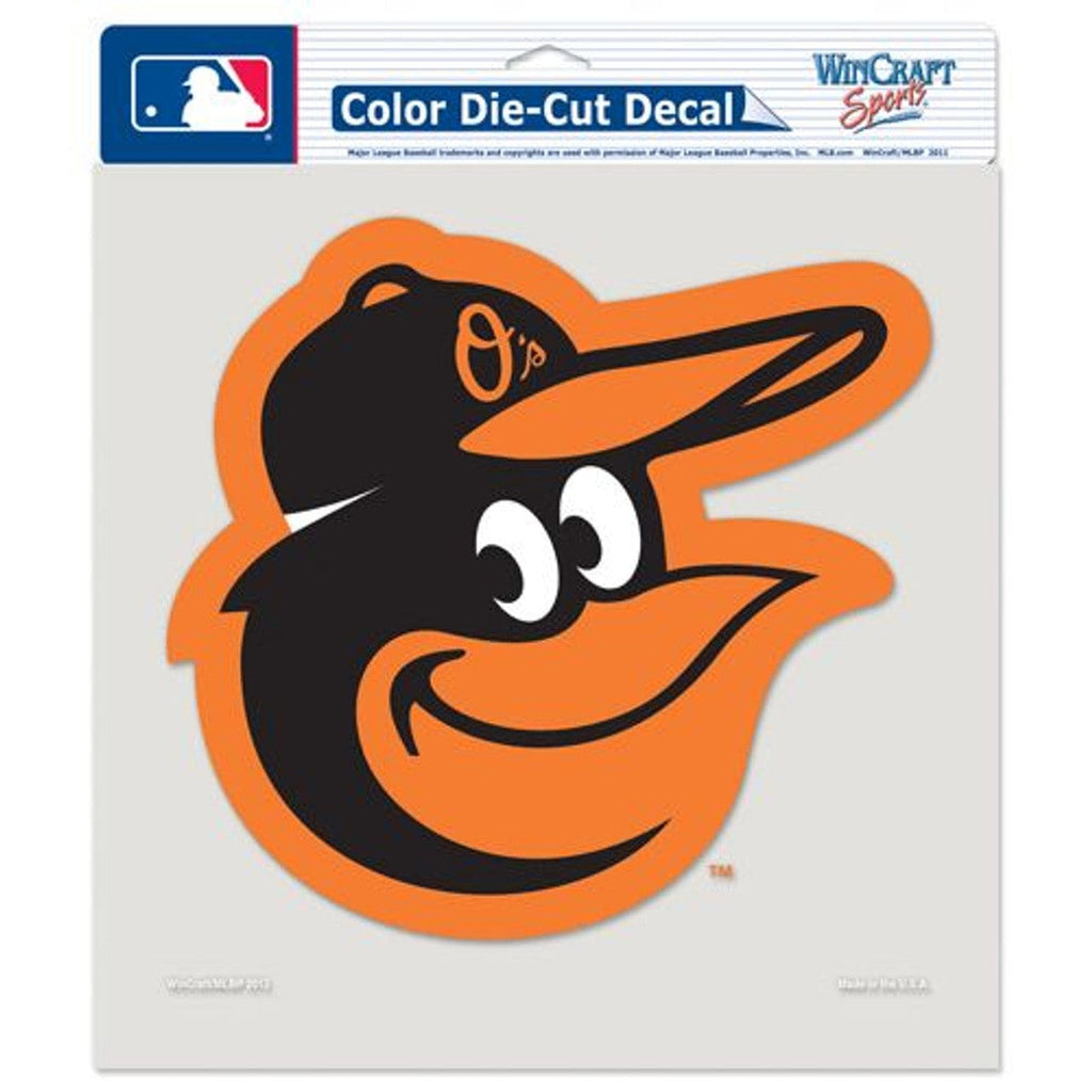 Decal 8x8 Perfect Cut Color Baltimore Orioles Decal 8x8 Die Cut Color - Special Order 032085493835