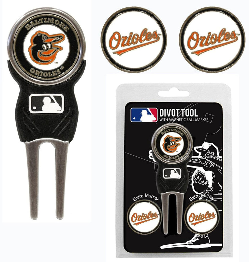 Golf Divot Tool with 3 Markers Baltimore Orioles Golf Divot Tool with 3 Markers - Special Order 637556952455