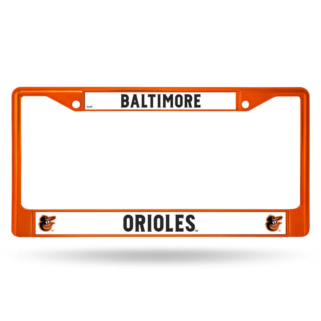 License Frame Metal Baltimore Orioles License Plate Frame Metal Orange - Special Order 094746965419