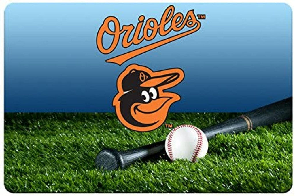 Baltimore Orioles Baltimore Orioles Pet Bowl Mat Team Color Baseball Size Large CO 812940028286
