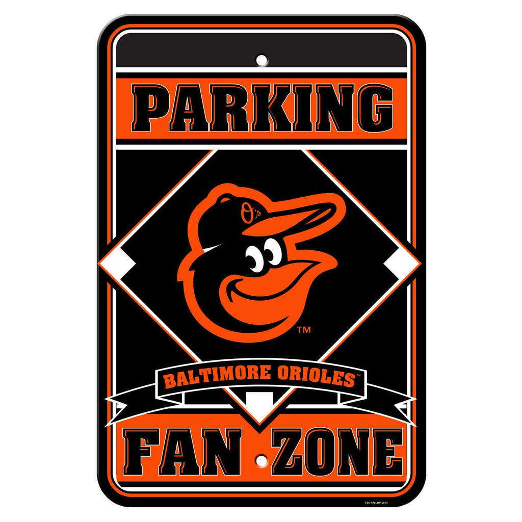 Baltimore Orioles Baltimore Orioles Sign 12x18 Plastic Fan Zone Parking Style CO 023245622011