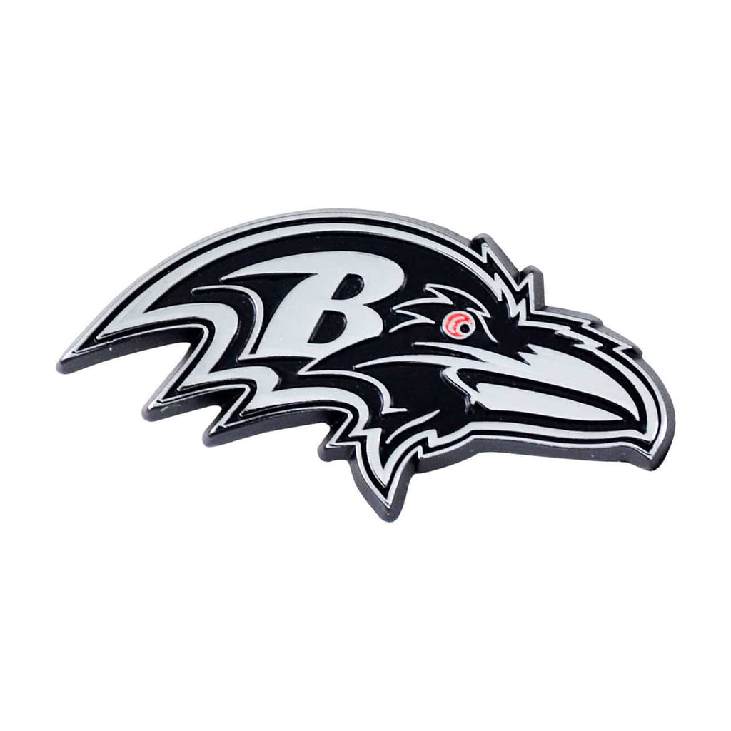 Baltimore Ravens Baltimore Ravens Auto Emblem Premium Metal Chrome 842989056223