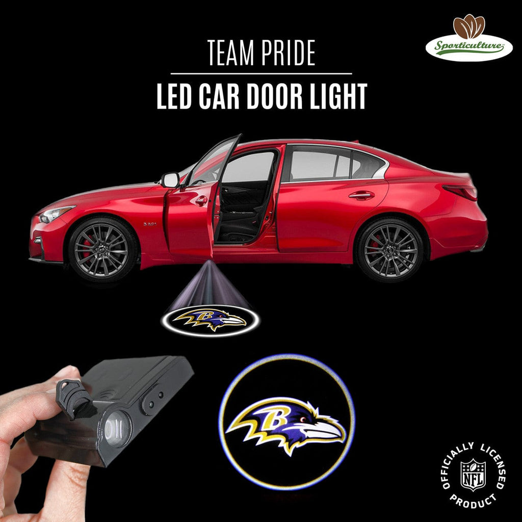 LED Auto Door Light Baltimore Ravens Car Door Light LED 810028056121