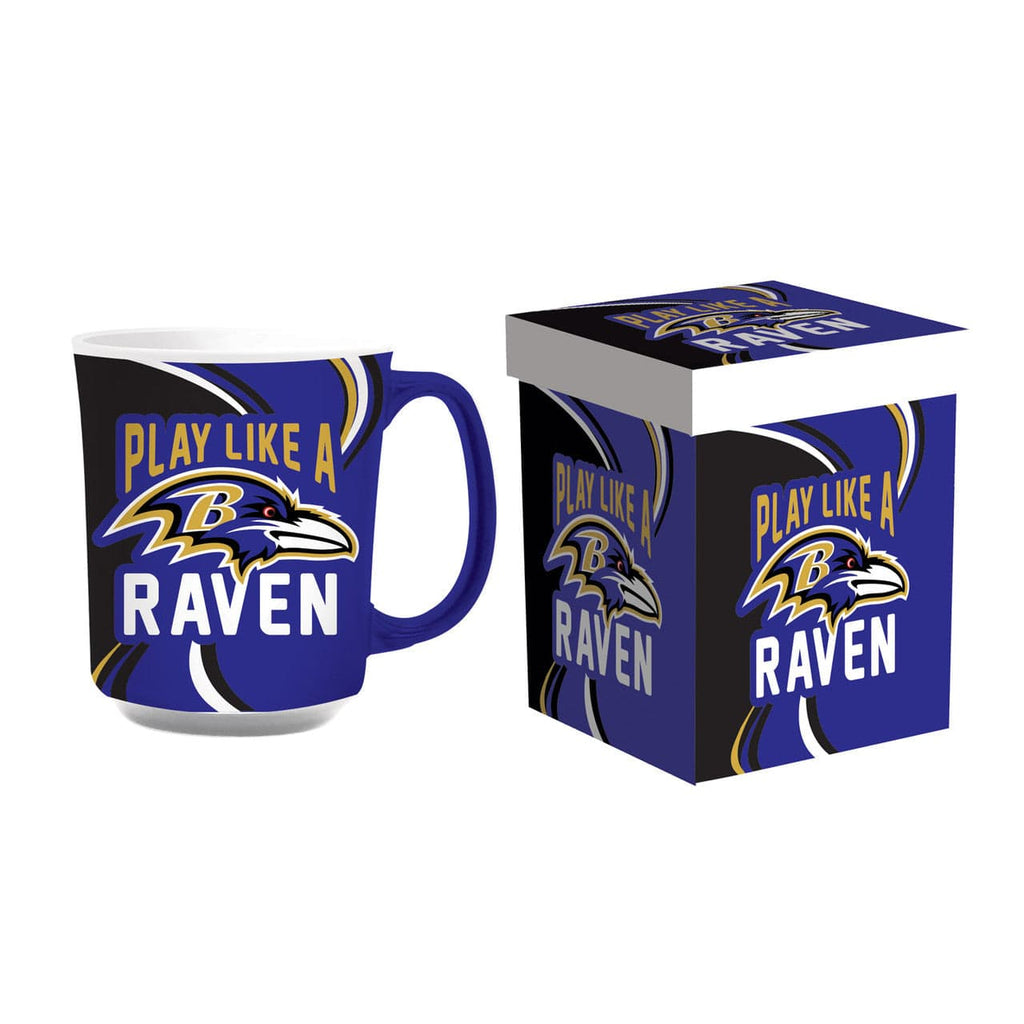 Boxed 14oz Baltimore Ravens Coffee Mug 14oz Ceramic with Matching Box 801946497448
