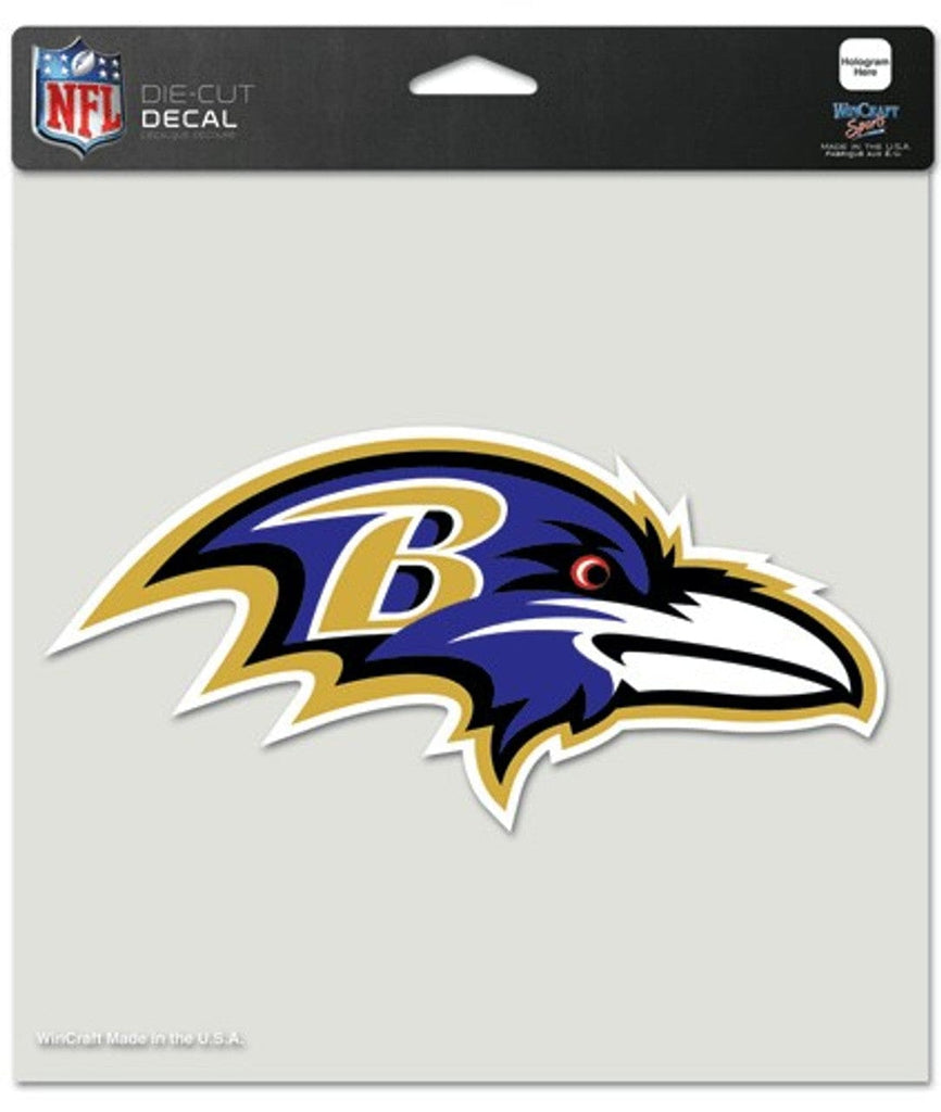 Decal 8x8 Perfect Cut Color Baltimore Ravens Decal 8x8 Die Cut Color 032085807618