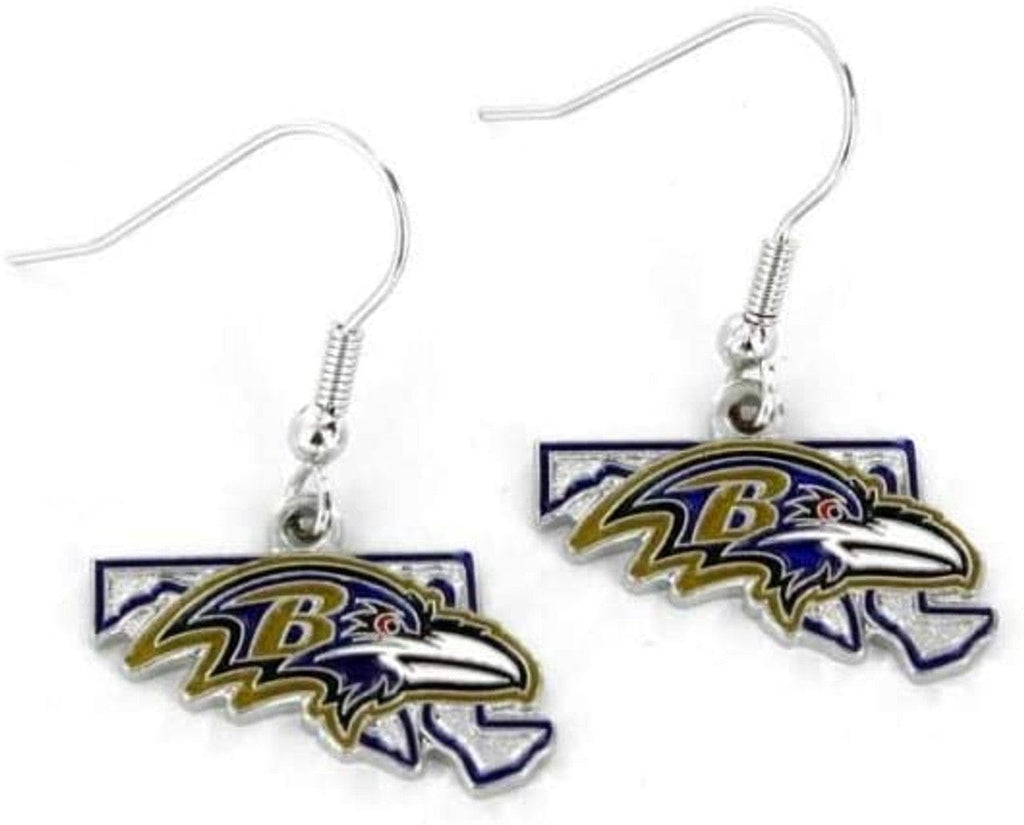 Jewelry Earrings State Baltimore Ravens Earrings State Design - Special Order 763264742061