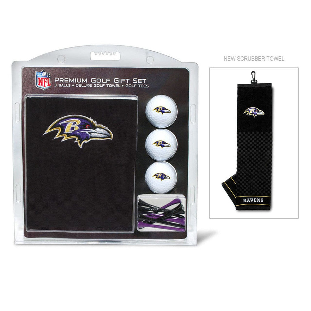 Golf Gift Set with Towel Baltimore Ravens Golf Gift Set with Embroidered Towel - Special Order 637556302205