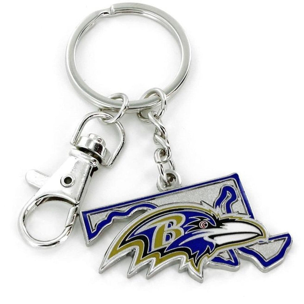 Keychain State Design Baltimore Ravens Keychain State Design 763264741514