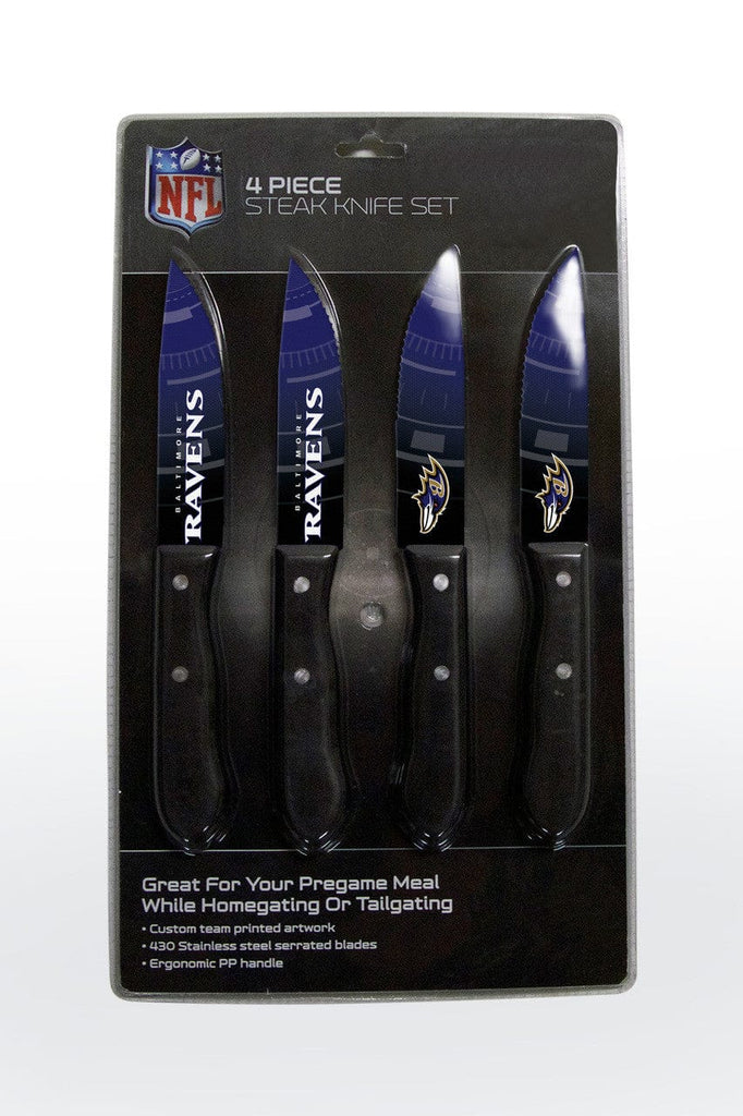 Knife Set Steak 4 Pack Baltimore Ravens Knife Set - Steak - 4 Pack 771831102033