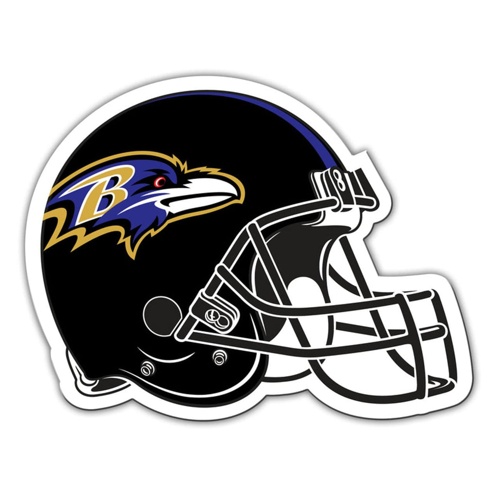 Baltimore Ravens Baltimore Ravens Magnet Car Style 12 Inch Helmet Design CO 023245987318