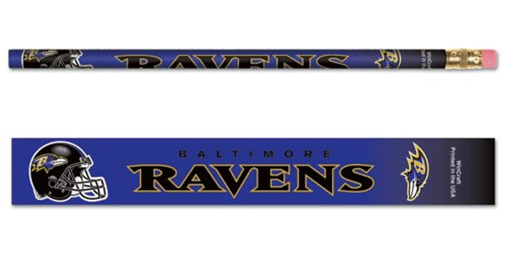 Pencil 6 Pack Baltimore Ravens Pencil 6 Pack 032085154927