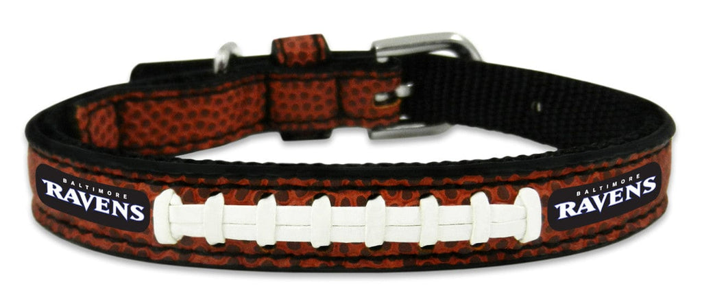Baltimore Ravens Baltimore Ravens Pet Collar Classic Football Leather Size Toy CO 844214061156