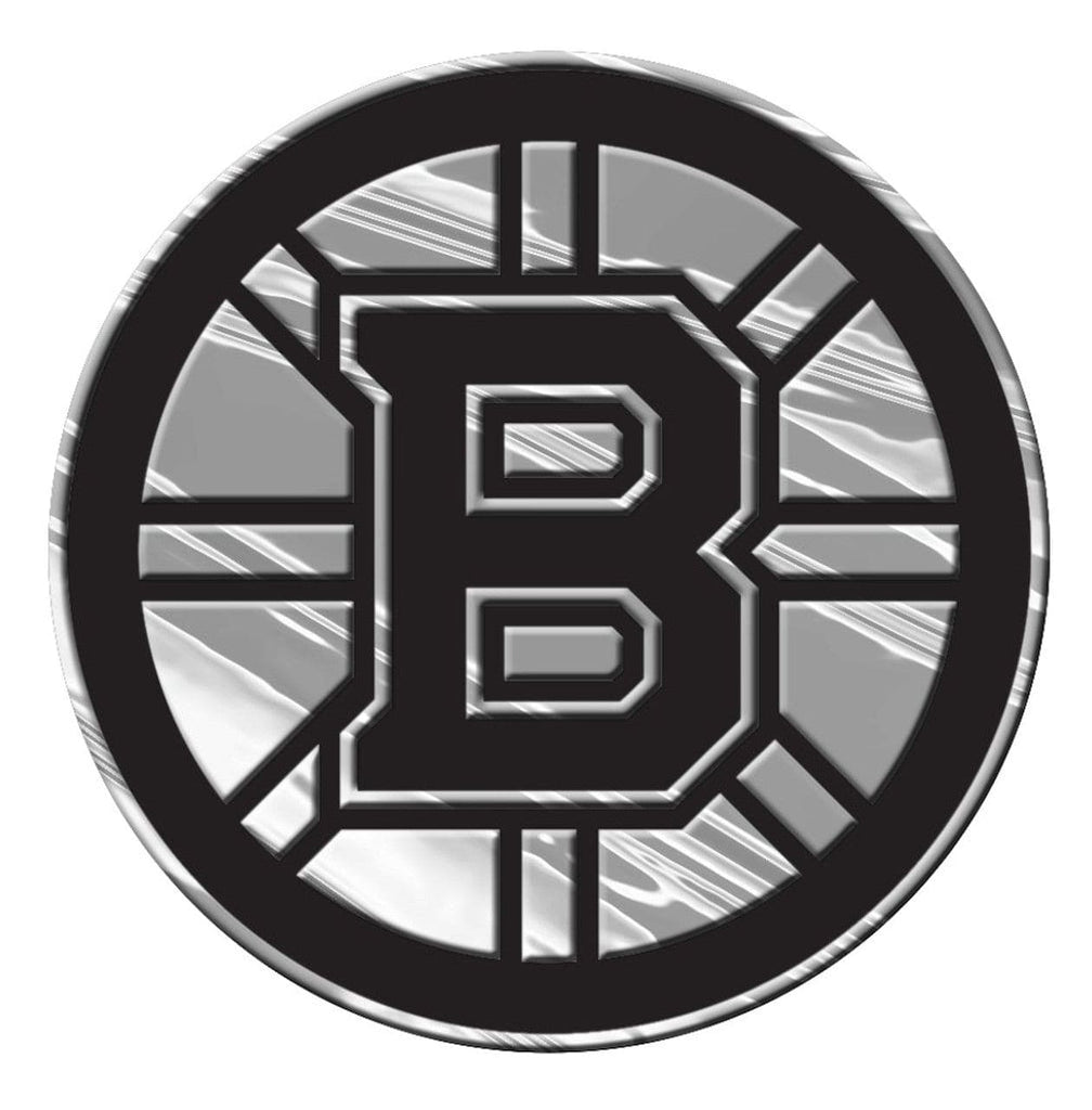 Auto Emblem Chrome Boston Bruins Auto Emblem - Silver 681620795028